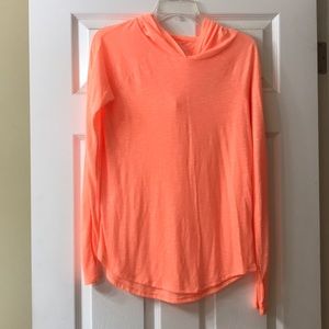 Coral Long Sleeve w/Hood Top